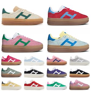 Fashion Platform Gazelle Bold Designer Women Casual Shoes Gazelles Cream Collegiate Green Pink Blue Silver Gum【code ：L】Womens Trainers Sneakers