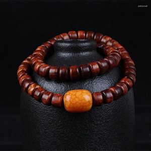 Strand Boutique Hainan Rosewood Barrel Beads DIY Single Multi Circle Bracelet Texture Beautiful Men And Women Wooden Buddha