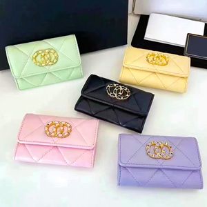 7A Luxurys zippy Coin Purses Designer Wallet Card Holder key pouch Womens quilted Purse leather Cardholder keychain Mens passport holder coin pouch with box Wallets