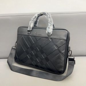 Briefcase Designer Bag Luxury Laptop Bag Stripe Solid Color Design Large Capacity Leather Briefcase Business Men Bag Christmas Briefcases CYG24050501-20