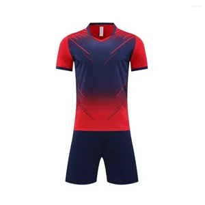 Мужские спортивные костюмы 2024/24 Aldult Outdoor Running Train Travel Wear Men Men Men Home Away Games Soccer Kits с коротким рукавом 7708