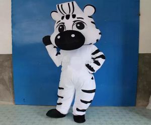 Abito da festival Lovely zebra mascotte costumi Carnevale Hallowen Gifts Unisex Adulti Fancy Party Games Celebration Holiday Celebration CAR8746848