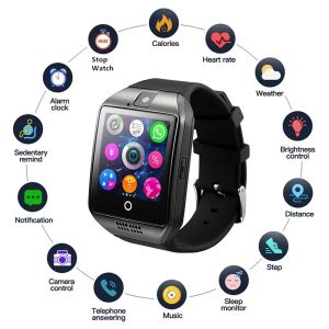 Orologi Q18 Smart Watch Bluetooth Chiamata touch screen Support Sports Men Woman Fitness Sleep Tracker Fare Heart Monitor Smartwatch