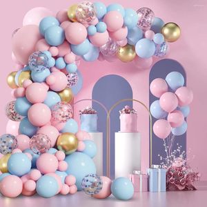 Decoração de festa Gênero Revelar Blue Pink Balloon Garland Arch Aniversário Decoração Crianças Ballon Casamento