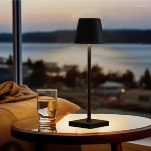 Table Lamps LED Desk Light USB Rechargeable 3 Level Brightness Dimmable Decorative Lamp For Living Room Bedroom Nightlights