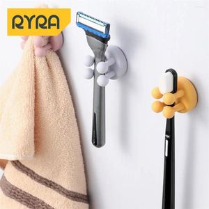 Kitchen Storage Razor Hook Silicone Foot Design Paste Wholesale Rack Toothbrush Nail Free Easy To Use Walls Up