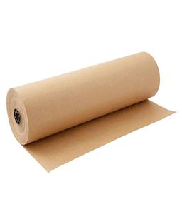 60メートルの茶色のクラフト包装紙ロールのための誕生日パーティーギフト包装小包パッキングアートクラフト303b7957704