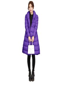 Mode Women Parka Coat Purple Grey Orange Size Tops Jacket Autumn Winter Winter New Korean PS Tjock Warmth Clothing LR598 2012021865865
