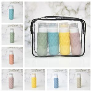 Storage Bottles Press Cosmetic Sample Organizer Empty Emulsion Bottle Travel Soft Leakproof Silicone Dispenser Toiletries