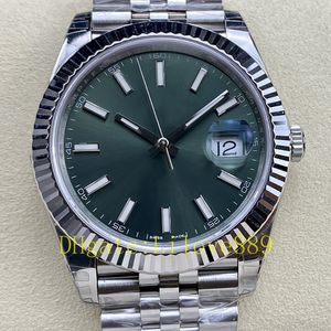 2024 Men's Fashion Watch 3235 Automatic Movement 41mm 126334 Emerald Luminous Sapphire Waterproof dial with Silver strap