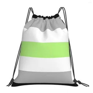 Backpack Agender Flag Backpacks Multi-function Portable Drawstring Bag Bundle Pocket Sports Book Bags For Man Woman School