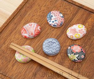 Pauzinhos em forma de feijão repouso em estilo japonês de cerâmica colher de pauzinho de pântano de suporte para faca para o restaurante em casa m sonho b zeg8511236