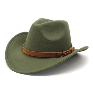 Retro Rodeo Wild Western Cowboy Hat kände breda grälkvinnor män fedora hattar fedora utomhus bred brim hatt