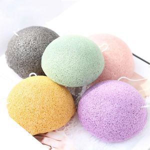 70*40 Natural Giantarum Konjac Facail Cleaning Sponge Konnyaku Exfoliator Bathing Washing Makeup Remover Puff Beauty Tool 240422