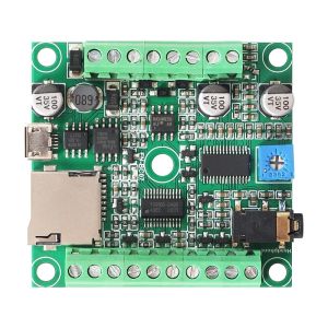 Amplifiers Rs485 Mp3 Player Sound Board Uart Serial Audio Player 7 Button Mp3 Sound Module with 15w Amplifier and Able to Drive A Light