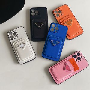 IPhone 15 15 14 13 12 11 Pro Max 15Pro 15Plus 14Pro 14ProMax 13PROMAX Luxury Letter Leather Mobile Leath Back Caver with Card Holder Pocket Case Dhgate