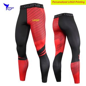 Custom Men Compression Pants Running Paints Sport Sports Sports Joggings Flending Gym Films Fitness Training Bottoms 220608 279T