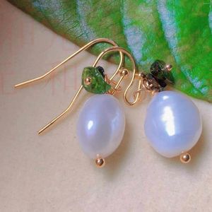 Dangle Earrings Natural White Freshwater Baroque With Pearl Jade Gold Ear Cuff Teens Clip-on Custom Art Casual Wedding Diamond Unisex