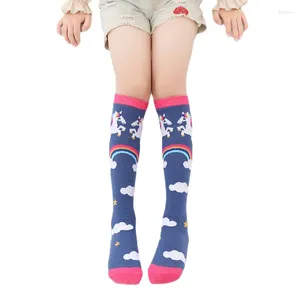 Frauen Socken 3-12 Jahre Kinder langbeinige Baumwollbody-Strümpfe für sexy Oberschenkel High Girl