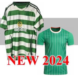 CELTS 24 25 Kyogo Football Shirt FC 2024 a casa Terza maglie di calcio Celtic Daizen Reo McGregor 135 anni Anniversario Irish Origins Special 888888