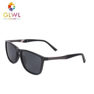 Solglasögon solglasögon för man 2021 manliga glasögon vintage solglasögon förarlinser bruna spegel fyrkantiga ramar hög kvalitet 281h