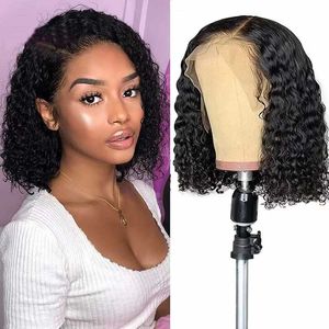 Wig womens middle split curly wig small curly short hair high temperature filament wig head cover