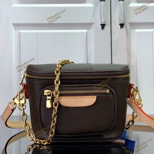 Mini Bumbag Bags Fashion Waist luxury designer bag Mirror quality Canvas Crossbody With Box B453