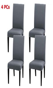 4pcs cadeira de jantar tampa de cadeira removível de poliéster elástico protetor de capa de capa de capa de capa para cozinha el banquet tais de assento7079809