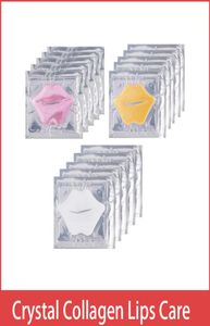 Pink White Gold Lip Mask Balm Pads Moisture Essence Crystal Collagen Lips Care Patch Pad Face Skin Beauty Cosmetic2455802