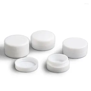 Storage Bottles 6 X 1g 2g 3g 5g 10g White Plastic Empty Jar Pot Travel Cosmetic Sample Makeup Face Cream Containers Nail Art Organizer Home