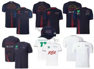 サイクルレーシング衣服新しいF1フォーミュラワンTシャツ夏チーム半袖シャツ同じ通気性giveアウェイハット番号1 11ロゴ
