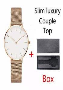 2019 Top Top Rose Gold Gold Orologio in acciaio inossidabile in acciaio Ultrathin Watch Men 40mm Ladies 36mm 32mm Silver Black Fashion Gift Lovers C7269567