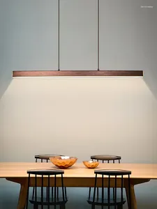 Żyrandole nowoczesne minimalistyczne kawa / czarny bar LED żyrandol restauracja wisząca lampka biuro oświetlenie nordyckie światła salonu