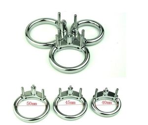Male Cage Accessories Penis Lock Additional Cock Ring 40MM/45MM/50MM Sex Toys For Man5135424