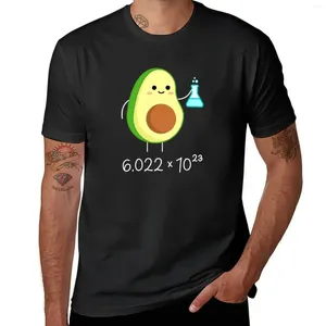 Erkek Tank, Avogadro'nun Pun Numarası'nı dolduruyor. Sevimli avokado kimyager. T-Shirt Yaz Giysileri Gümrük Kore Moda Erkek Egzersiz Gömlekleri