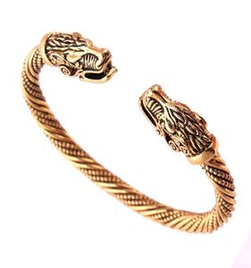 Bracciale di lupo adolescente Accessori per la moda di gioielli indiani Bracciale Viking Braccialette per braccialetti da polso per donne Bangles9401831