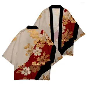 Druk Cherry Blossom Codziennie swobodny kimono Wygodne wysokiej jakości swetra w połowie rękawie wiosenna moda 2024 trend