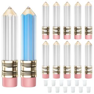 Garrafas de armazenamento 5pcs Recipiente de tubo de brilho labial vazio Tubos transparentes Tubos de lápis Lipstick RECILIÁRIOS VIAÇÕES MINI Amostra Cosmética DIY