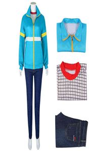 Costume a tema Stranger Things Stagione 4 Costumi Cosplay Max Mayfield Mike anche Lucas Hell Fire Club Uniforme Blue Jeans Jeans PLA2858246