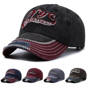 Embroidered Baseball Cap Washed Cotton Spring and Autumn Sun Hat Travel Outdoor Visor