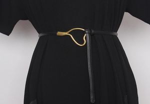 Long Cow Leather Selftie Belt Waistband Women Vintage Metal Clasp Buckle Waist Belt Women Winter Dress Genuine Leather Belt New3579411