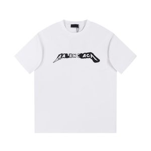Magliette di lusso da uomo designer magliette magliette corta estate casual con lettera di marca designer di alta qualità t-shirt equipaggio a manicotto manicotto maschio maglietta maschio bianco nero