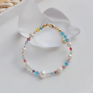 Strand KKBead Natural Water Pérola Bracelets por atacado Pulseira de miçanga de cristal para mulheres fornecedor de jóias Pulseras