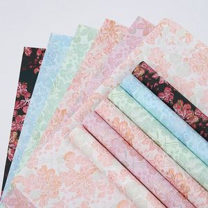 Złota Stamping Flower Paper Art Art Exteticed Paper Aesthetics DIY Craft Walentynki Koreańskie 240423