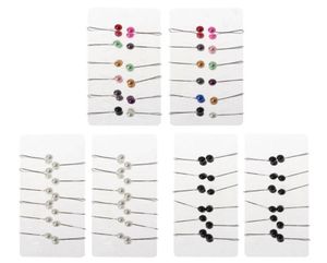 Pins Spettoni 24pcs Hijab Muslim Sciarf Pin Clip Pearl Pesta Accessori a scialle Lady Clips Jewerly Gift9303457