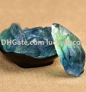 100g küçük doğal yeşil ve mavi florit çakıl kristal kaba ham taş kaya kabin kesme lapidary yuvarlanan parlatma wir9049451