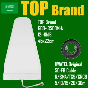 Amplificadores de alto ganho Log externo de log externo Antena periódica LDPA 700 2700 3500 2G 3G 4G 5G Repetidor de amplificador de reforço do roteador