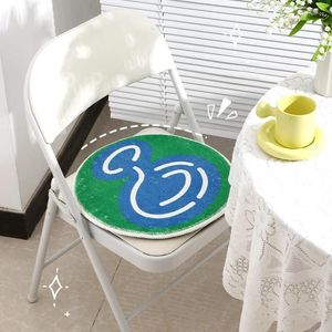 Pillow Cute Round Faux Cashmere Seat Mat Office Sitting Japanese Style S Dormitory Lovely Almofadas