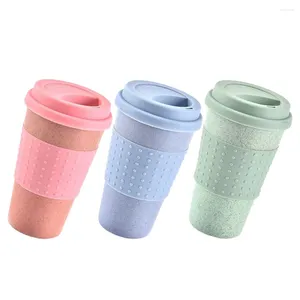 Wine Glasses 3 Pcs Cup Plastic Cups For Kitchen Espresso Ceramics Reusable Drinking Travel Know Mug