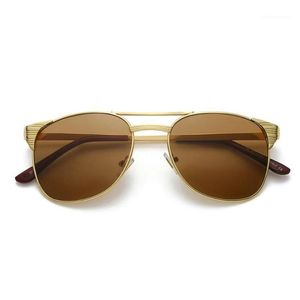 Vintage Erkekler Kare Güneş Gözlüğü Metal Çerçeve Tasarımı Erkek UV400 296F için Yüksek Kaliteli Sürüş Gözlükleri